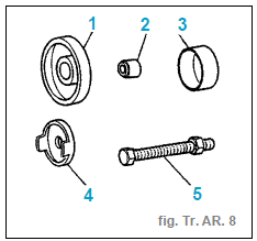 Articulation élastique de la traverse AR