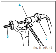 Articulation élastique du bras longitudinal AR