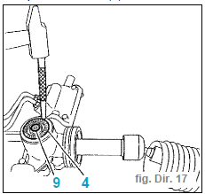 Réglage du poussoir de crémaillère