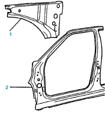 Remplacement côté d'habitacle partie AV assemblé (sauf Coupé)